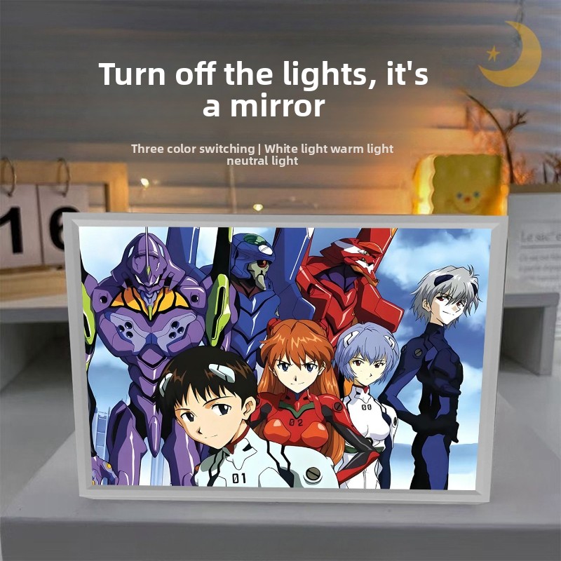 Evangelion Anime Merchandise - สินค้าอนิเมะ EVA-01 TEST TYPE โปสเตอร์การ์ตูน ภาพวาดแสงไฟ