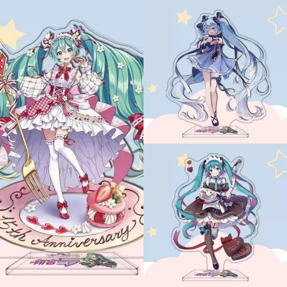 Merchandise Anime - ตุ๊กตาอะคริลิกตัวละครอนิเมะฮัตสึเนะ มิกุ นักร้องเสมือนจริง ของตกแต่งโต๊ะทำงาน ของสะสมสำหรับแฟนคลับ ของขวัญ