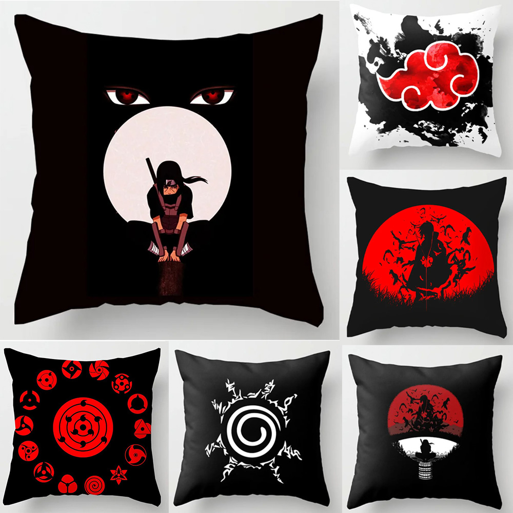 Rare Anime Merchandise - อะนิเมะ Naruto พิมพ์หมอน Red Cloud Uchiha