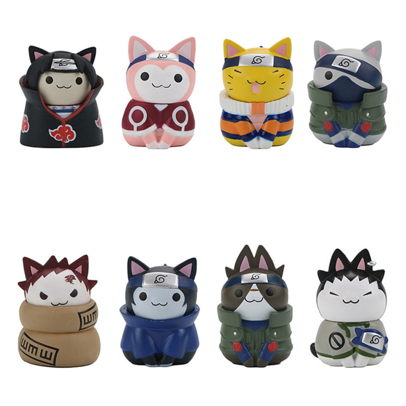 Rare Anime Merchandise - อะนิเมะ Naruto รูปของเล่นน่ารัก mini Kakashi Uchiha