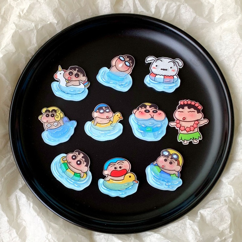 Anime Merchandise Mugs - คราโยน ชินจัง ชิโร่ การ์ตูนน่ารัก แผ่นอะคริลิกตกแต่ง คาวาอี้