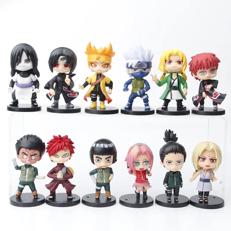 8 ซม. 12 ชิ้นอะนิเมะนารูโตะฟิก - Rare Anime Merchandise บทวิจารณ์และราคา