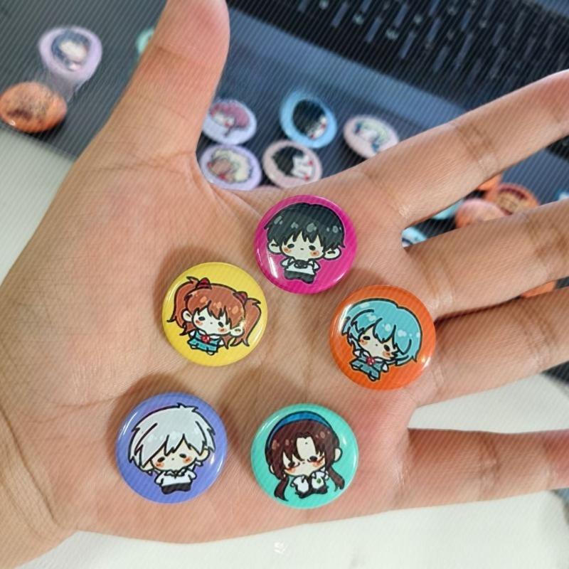 เข็มกลัดนีออนน่ารัก 5 ชิ้น ลาย - Evangelion Anime Merchandise บทวิจารณ์และราคา